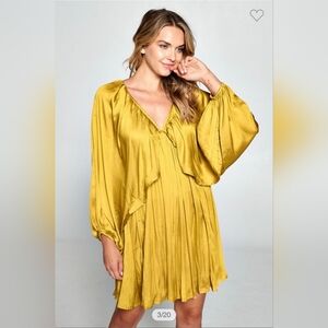 Elegant Mustard Yellow Dress